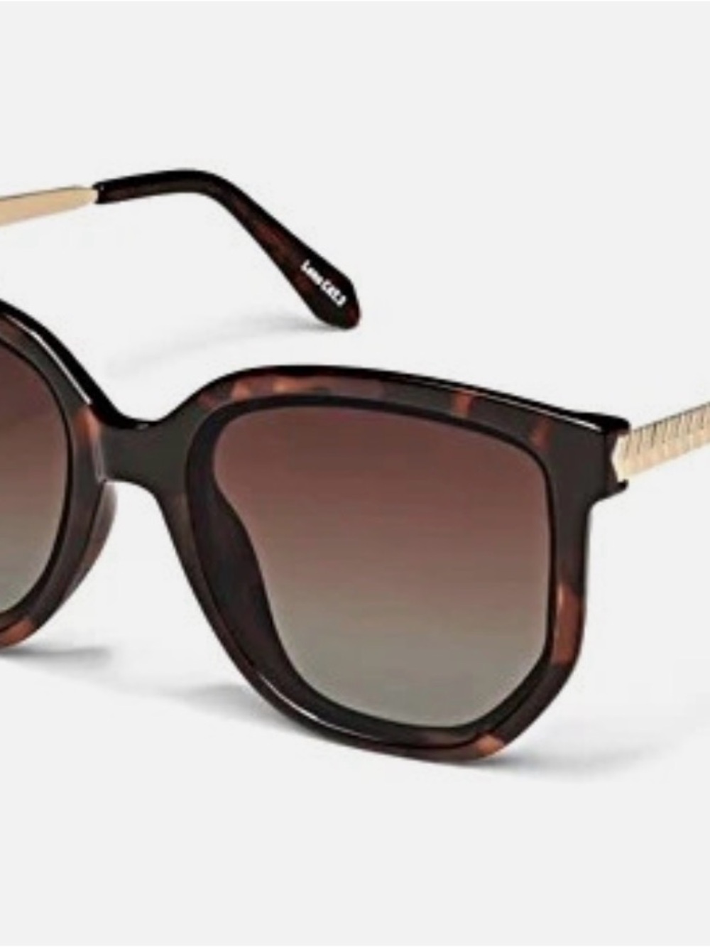 Quay Australia Tortoiseshell Frame Sunglasses with Brown Gradient Lenses